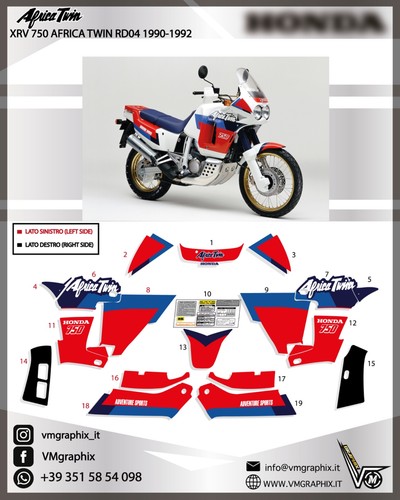 Cover adesivi xrv 750 africa - xrv,
