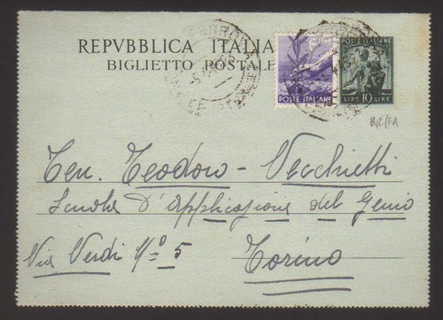6493 biglietto postale postal - postale,