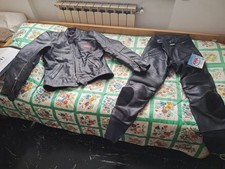 Giacca E Pantaloni Moto GUZZI in Pelle 