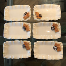 Set  6 Piatti e 6 Ciotole Sushi per 6 Persone - 12 Pezzi -  Ciotole Soia Wasabi