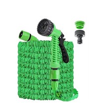 TUBO CANNA ACQUA  30 METRI + PISTOLA IRRIGARE ESTENSIBILE GIARDINO MAGIC HOSE