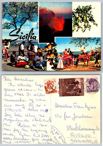 Cartolina epoca sicilia - cartolina, d'epoca