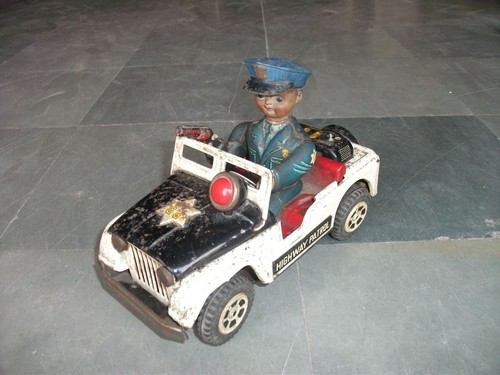 Giocattolo latta jeep - in,