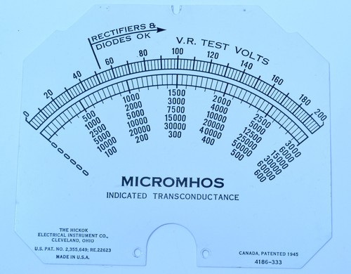 Hickok 539 tubo - 539, tester