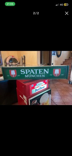 Insegna pubblicitaria birra - pubblicitaria,