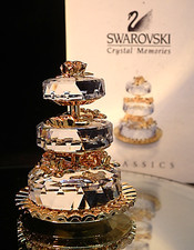 Torta nuziale oro ricordi cristallo Swarovski - numero articolo 235249 - con scatola