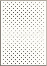 Torta da parete stencil a pois