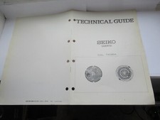 Orologio Seiko 7A38A Quarzo Guida Tecnica 1984 7 Pagine Rarissimo e Da Collezione.