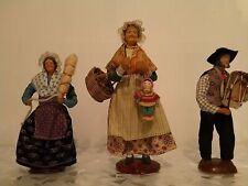 BAMBOLE STATUETTE ANTICHE IN TERRACOTTA X3 