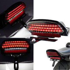 Fanale freno posteriore rosso led parafango motore per Harley Davidson Dyna Fat Bob FXDF 06+