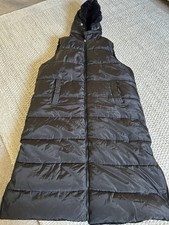 Gilet nero pelliccia sintetica