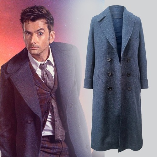 Cappotto lungo lana blu - , doctor