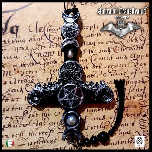 Croce ciondolo talismano - ciondolo,