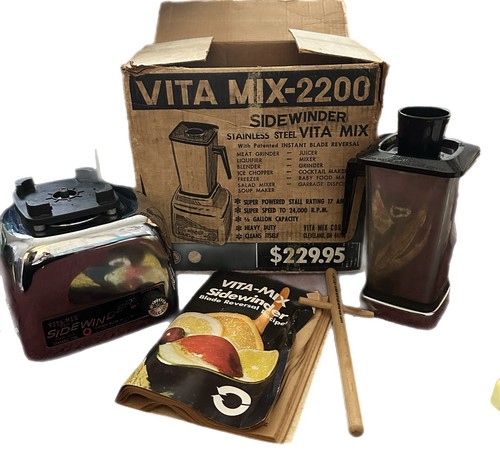 Vtg vita mix 2200 side - side, winder