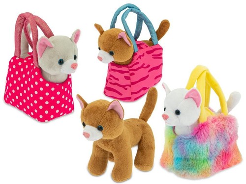 Peluche gatti borsa ass - 3,