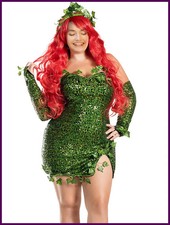 Costume donna sexy verde edera