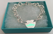 Bracciale a Maglia Heart Tag S.925  Con Cuore Logo Leggi L'inserzione