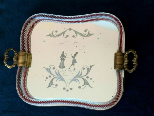Specchio murano inciso vetro - specchio,