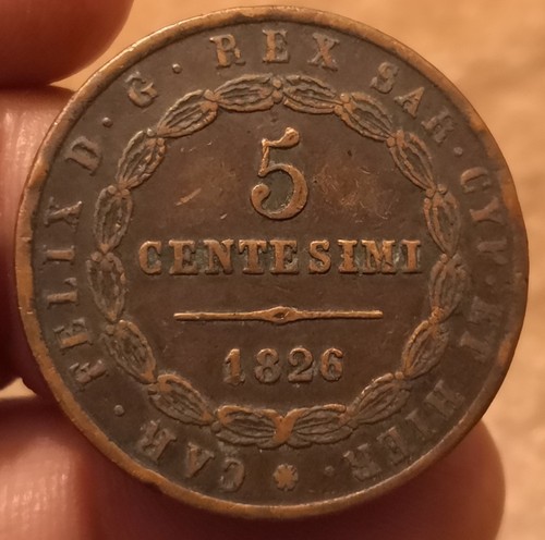 Moneta centesimi 1826 - centesimi,