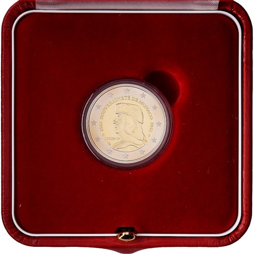 Monaco albert 2 euro - albert, ii,
