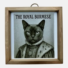 Burmese cat with quote laser