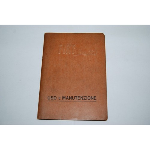 Libretto uso manutenzione - , fiat
