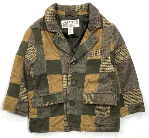 Giacca blazer patchwork - , preppy
