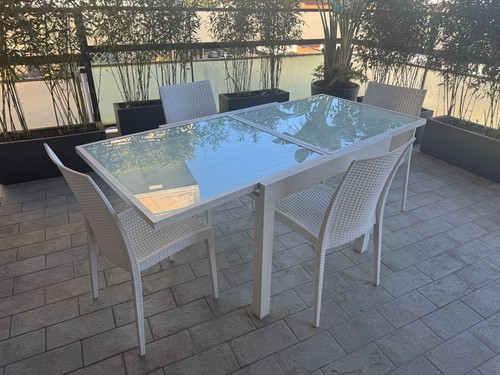 Tavolo giardino bianco - tavolo, da