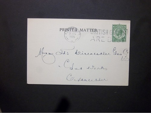 Stationery sto 1926 - gb, kgv