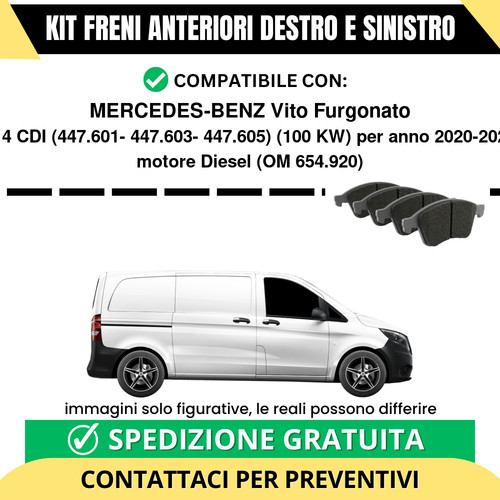 Pastiglie freno anteriori per - pastiglie,