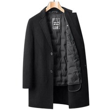 Cappotto lana double face uomo