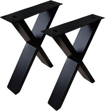 2x Piede Tavolo Bankkufe Nero
