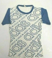 T-shirt maglia maglietta giro adidas originals vintage anni '70 unisex t.44