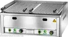 Griglia A Pietra Lavica Gas Doppia Professionale Grigliato in acciaio inox GL