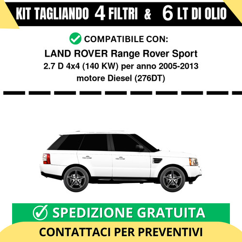 Tagliando per land rover range - per,