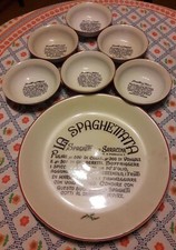 Regalo  set spaghettata vassoio portata con sei ciotole
