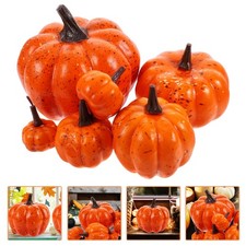 6 Pcs Zucche Ornamentali Finte Arredamento Di Zucca Artificiale Decorazioni