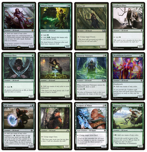 Mtg different green - 12,