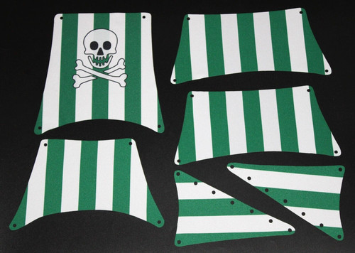 Set vele 6286 - verde, bianco