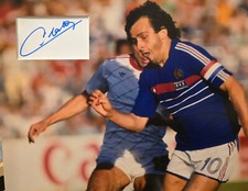 MICHEL PLATINI Signed 14x11
