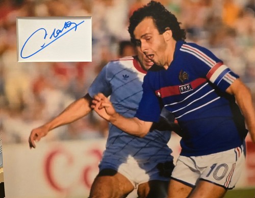 Michel platini signed 14x11 - michel,
