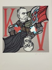 FLAVIO COSTANTINI ( 1926 - 2013 ) OPERA LITOGRAFIA " IL RE " BOLAFFI ARTE Firma