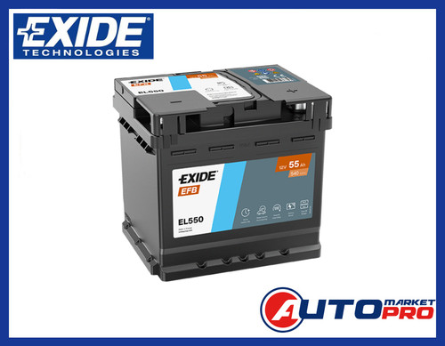 Batteria auto exide - el550, efb