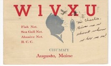 QSL  1934 Augusta Maine