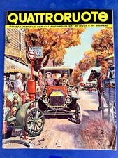 Rivista Quattroruote 1960 con GRANDE POSTER FIAT 600