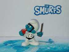 Puffi Puffo Vigile 20123 Policeman variante 6A Divisa Bianca Pejo© 1981 Germany