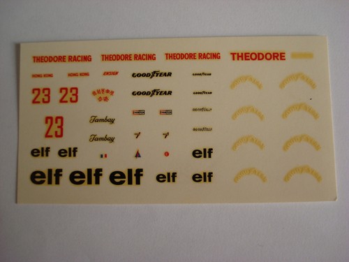 Decals kit ensign - 1/43, f1