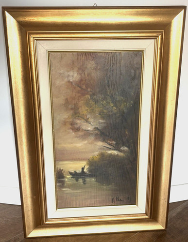 Quadro dipinto olio tavola - quadro,