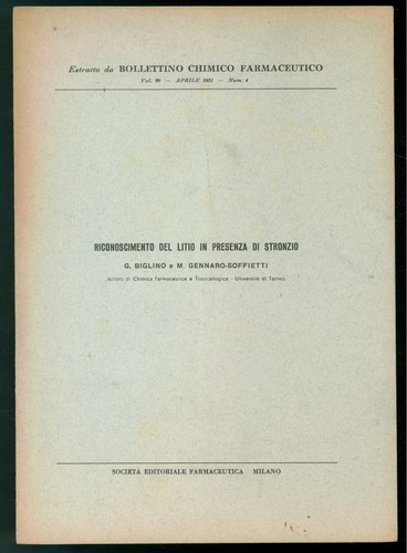 Riconoscimento litio - litio, in