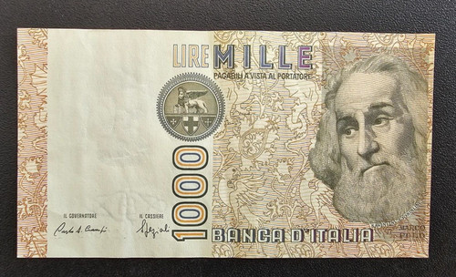 Banconote 1000 lire marco - lire,